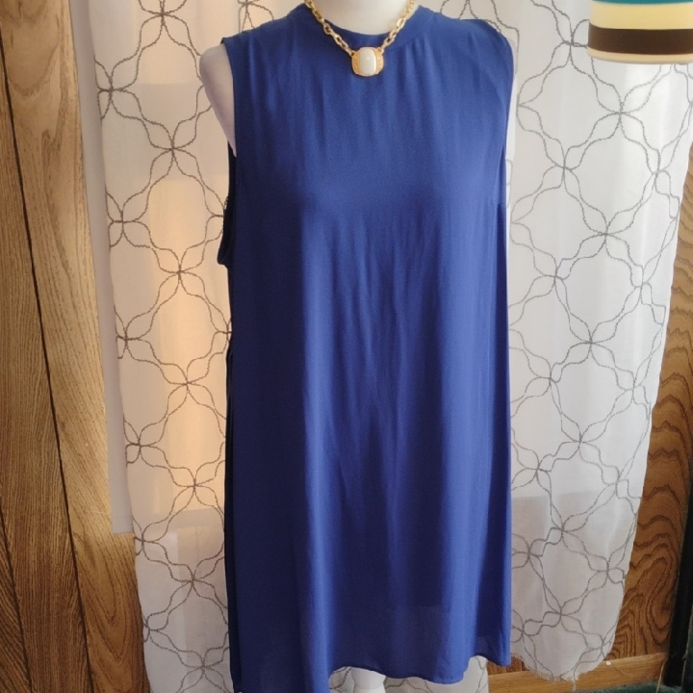 Size XL Daniel Rainn Sleeveless Cobalt Blue Dress